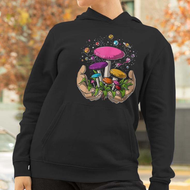 Psychedelic Magic Mushrooms Psilocybin Fungi Hippie Women Hoodie Gifts for Women