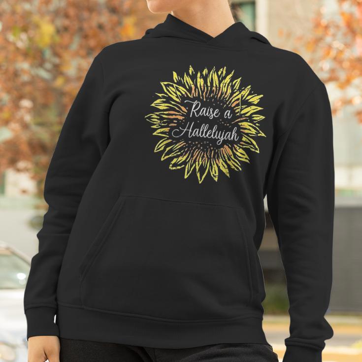 Raise A Hallelujah Sunflower Jesus Christian Gift Design Women Hoodie Gifts for Women