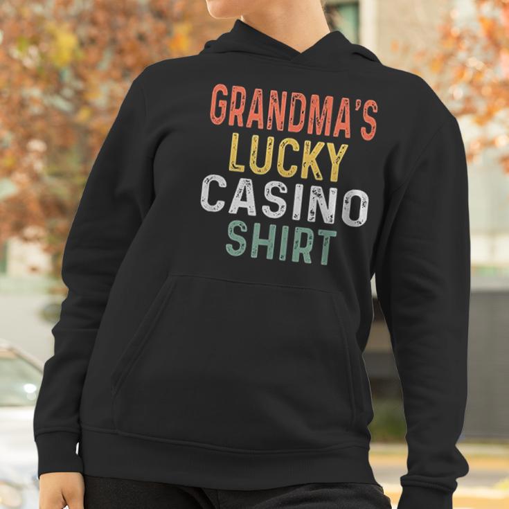 Retro Grandmas Lucky Casino Women Hoodie Gifts for Women