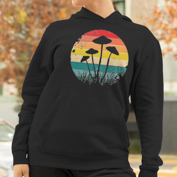 Retro Psychedelic Mushroom Graphic Women Hoodie Gifts for Women