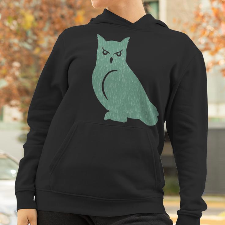 Sage Green Owl Silhouette Artwork Women Hoodie Gifts for Women