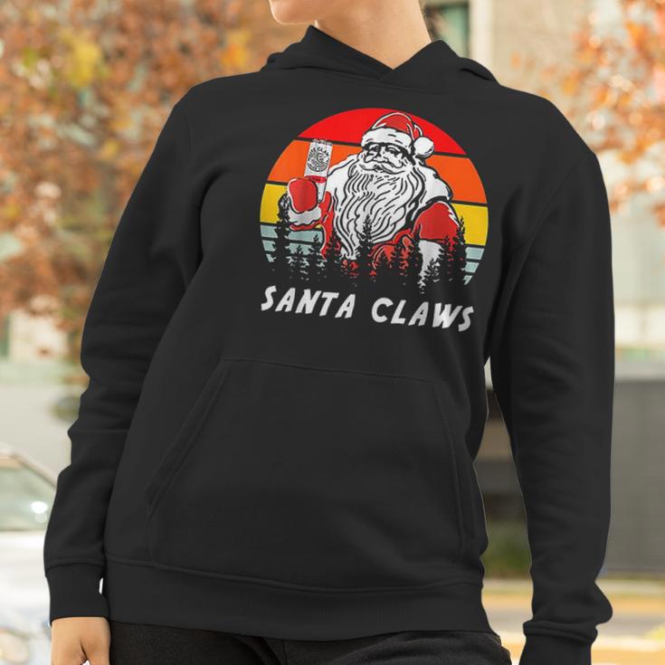 Santa Claus Drinking White Claws Christma Gift Women Hoodie Gifts for Women