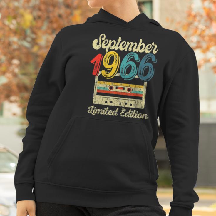 September 1966 55Th Birthday Gift 55 Years Old Men Women Women Hoodie Gifts for Women