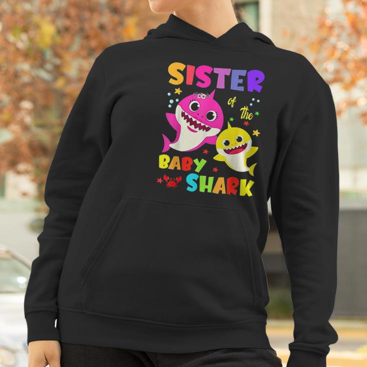 Sister Of The Baby Shark Birthday Sister Shark Women Hoodie Gifts for Women