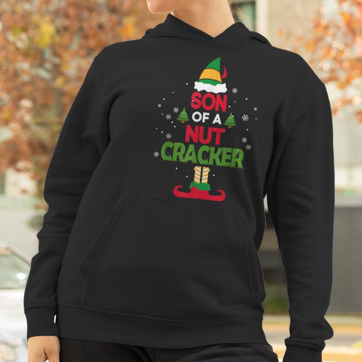 Son Of A Nutcracker Elf Funny Christmas Apparel For Kids Women Hoodie Gifts for Women