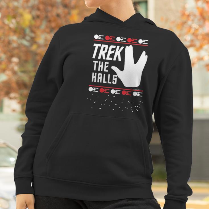 Star Trek Christmas Trek The Halls Ugly Apparel Women Hoodie Gifts for Women