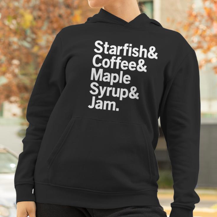 Starfish Coffee Maple Syrup Jam Prince Women Hoodie Gifts for Women