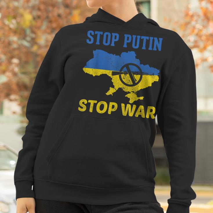 Stop Putin Stop War Stand With Ukraine Free Ukraine Support Men Women T-Shirt Graphic Print Casual Unisex Tee Women Hoodie Gifts for Women