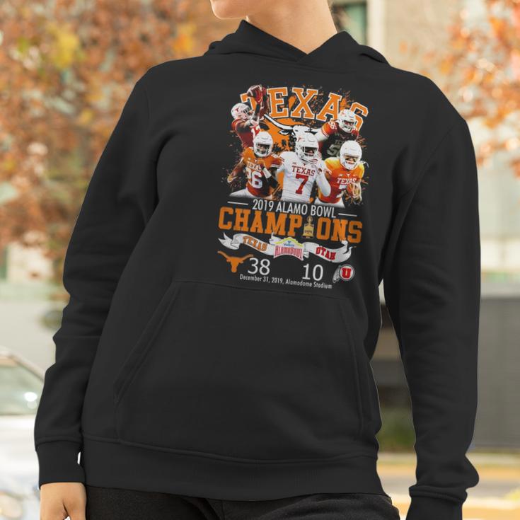 Texas 2019 Alamo Bowl Champions Texas Vs Utah Shirt Women Hoodie Gifts for Women