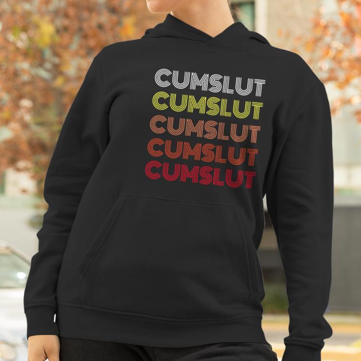 Vintage Style Cumslut Bukkake Wife Women Hoodie Gifts for Women