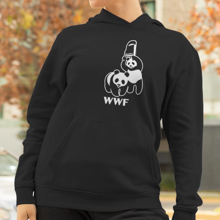 Wwf Funny Panda Bear Wrestling Women Hoodie Gifts for Women