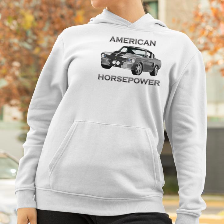 American Horsepower Muscle Car Hot Rod Pony Car Women Hoodie Gifts for Women