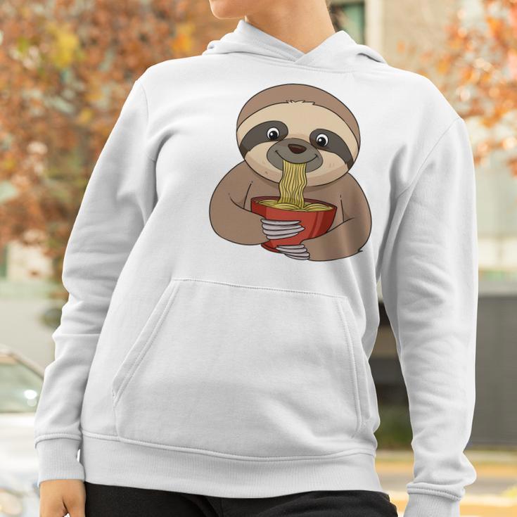 Anime Sloth Ramen Noodles Women Anime Women Hoodie Gifts for Women