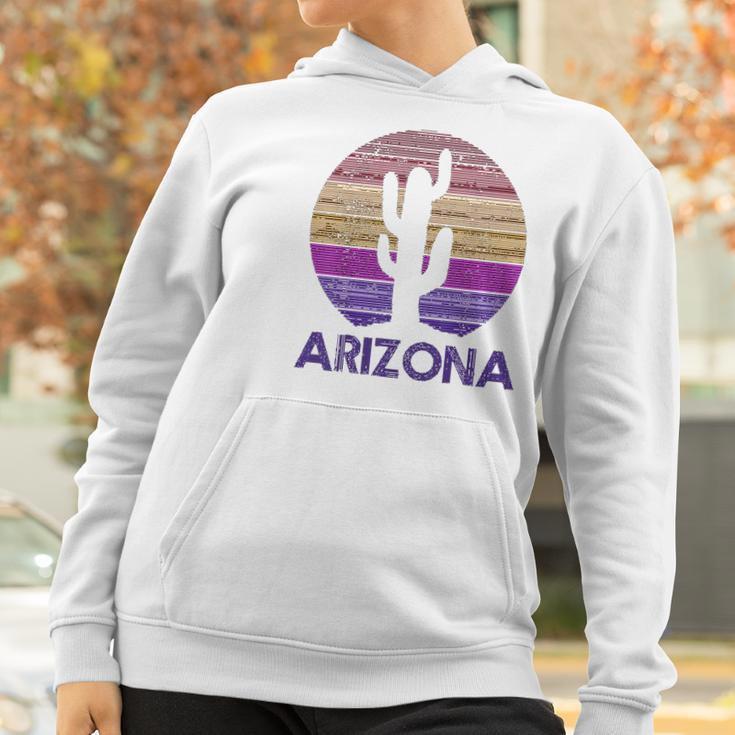 Arizona Vintage Retro Cactus Souvenir Gift Women Hoodie Gifts for Women