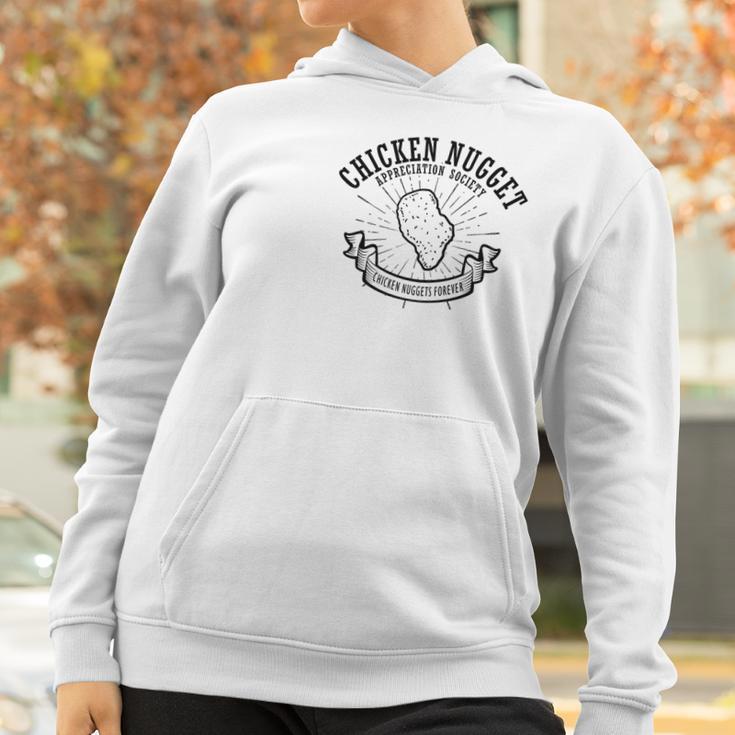 Chicken Nugget Appreciation Society Funny Food Women Hoodie Gifts for Women