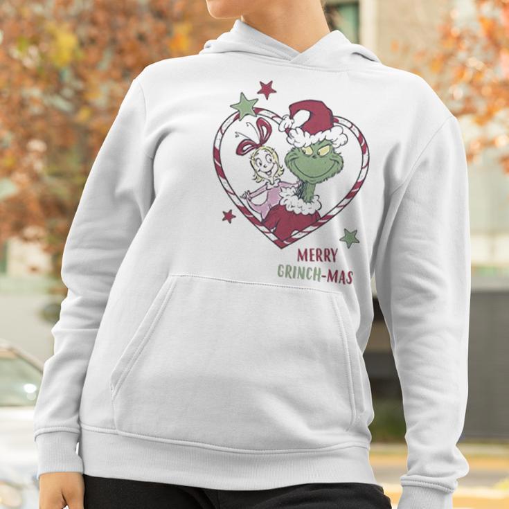 Christmas Grinchmas Heart Graphic Women Hoodie Gifts for Women