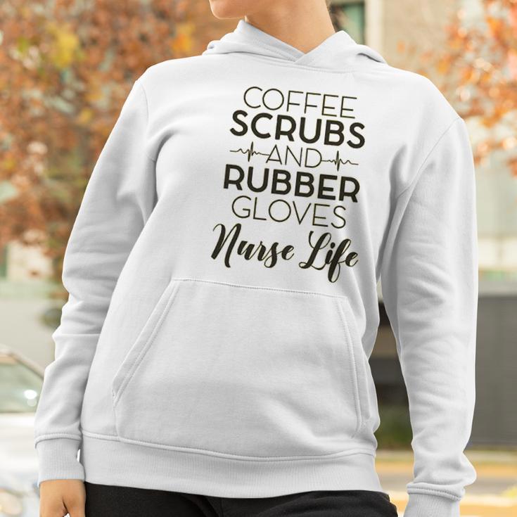 Coffee And Rubber Gloves Nurse Women Hoodie Gifts for Women