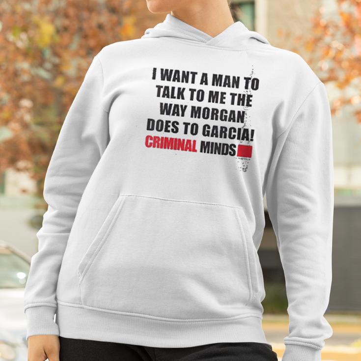 Womens Criminal Minds Morgan And Garcia Women Hoodie Gifts for Women