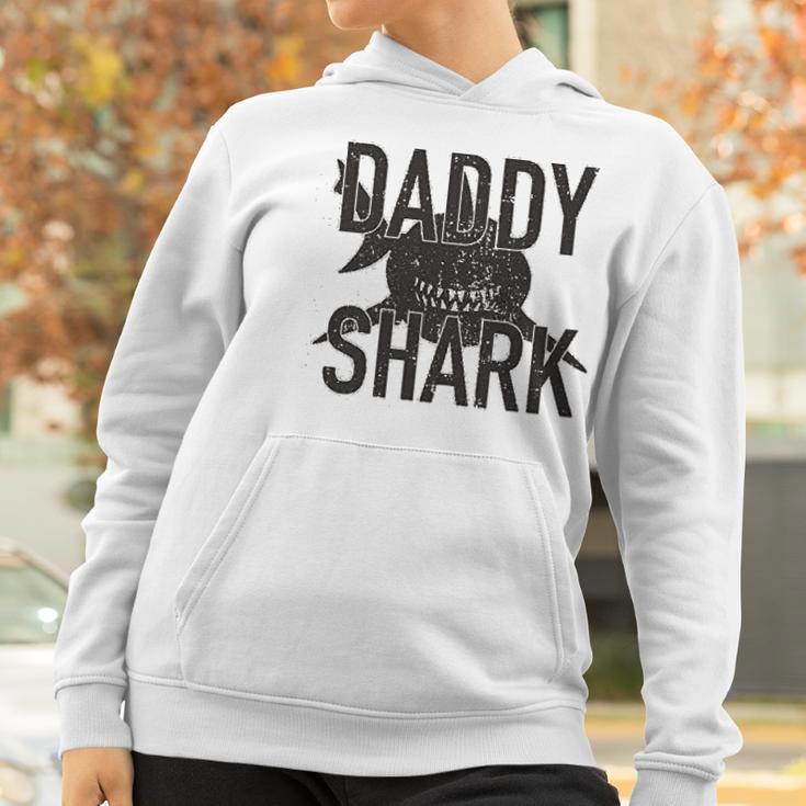 Daddy Shark Black Graphic Best Christmas Gifts For Dad Women Hoodie Gifts for Women