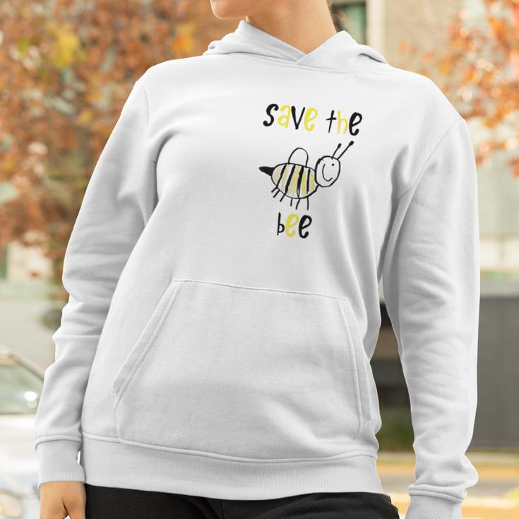 Designed By Kids Save The Bee Nature Protection Gift Women Hoodie Gifts for Women