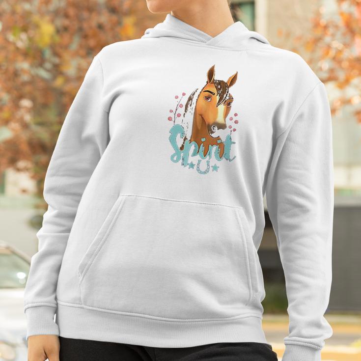 Dreamworks Riding Free Spirit Horseshoe Women Hoodie Gifts for Women