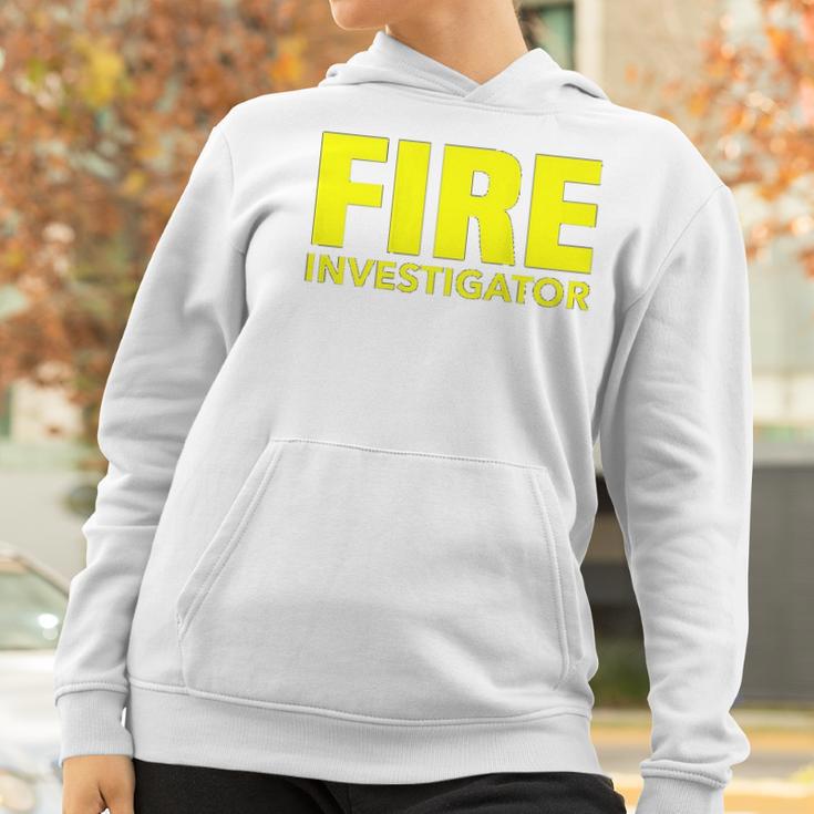 Fire Marshal Commissioner Firefighters Investigators Duty Women Hoodie Gifts for Women