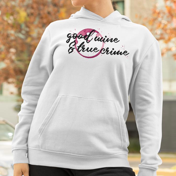 Good Wine True Crime Funny Wine Spill Murderino Tee Women Hoodie Gifts for Women