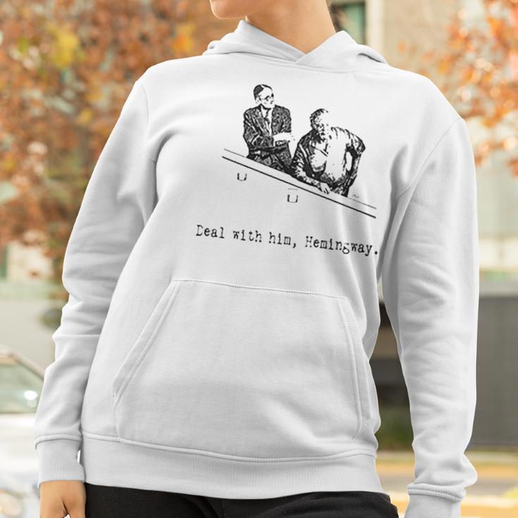 James Joyce X Ernest Hemingway Drunken Shenanigans Painting Classic Women Hoodie Gifts for Women