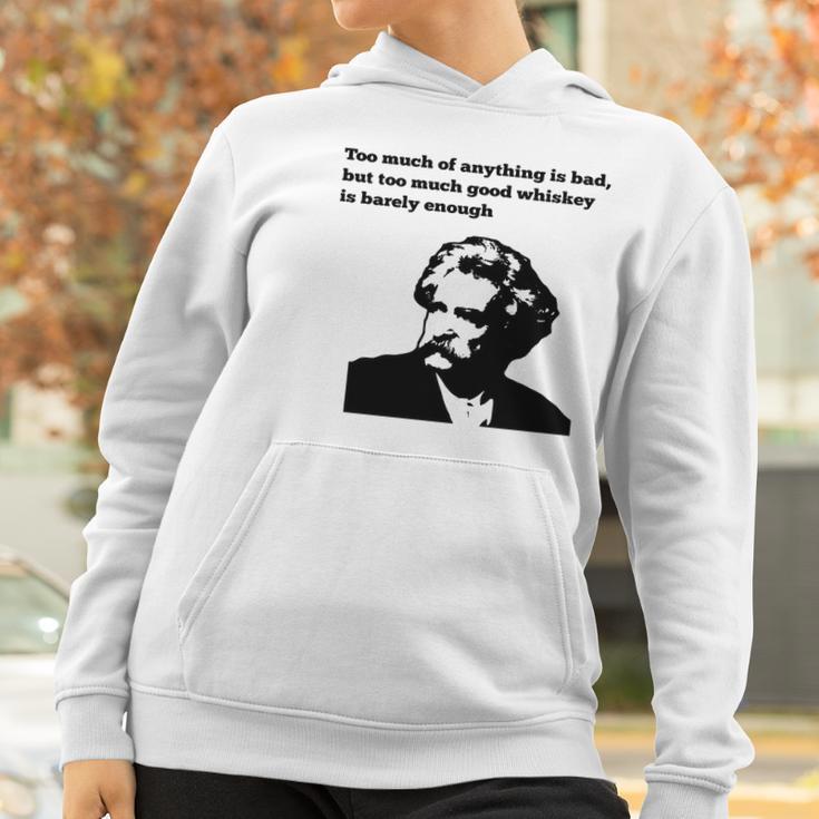 Mark Twain Whiskey Women Hoodie Gifts for Women