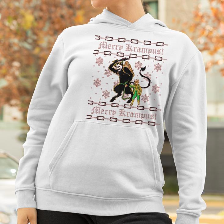 Merry Krampus Funny Ugly Christmas Women Hoodie Gifts for Women