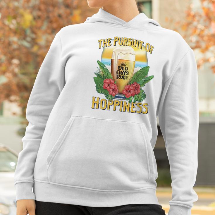 Old Guys Rule Hoppiness Iris Beer Lover Women Hoodie Gifts for Women