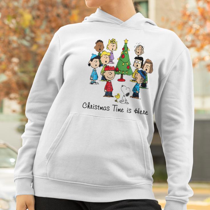 Peanuts Christmas Time Is Here Shirt Women Hoodie Gifts for Women