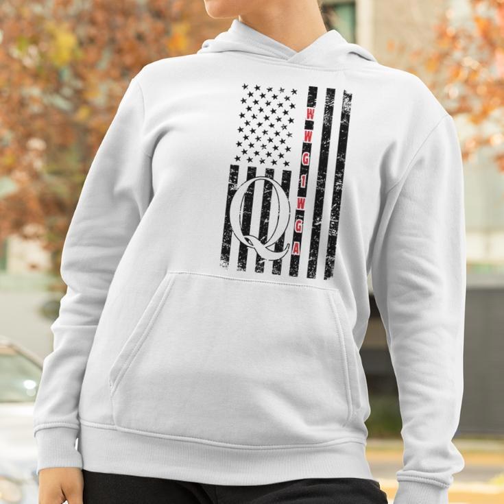 Q-Anon Flag Where We Go One We Go All Wwg1wga Coffee Mug Women Hoodie Gifts for Women