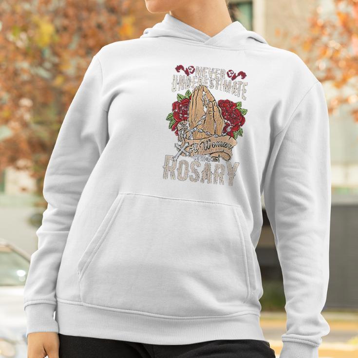 Womens Rosary Catholic Virgin Mary Women Hoodie Gifts for Women