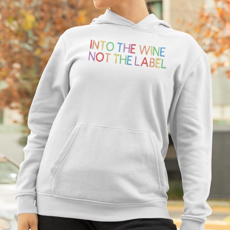 Into The Wine Women David Rose Pride Drinking Gift Women Hoodie Gifts for Women