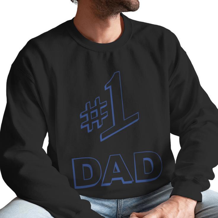 1 Dad Number One Logo Men Sweatshirt