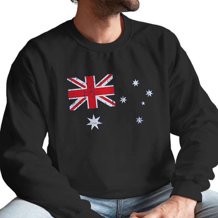 Australian Flag Vintage Style Retro Australia Flag Men Sweatshirt