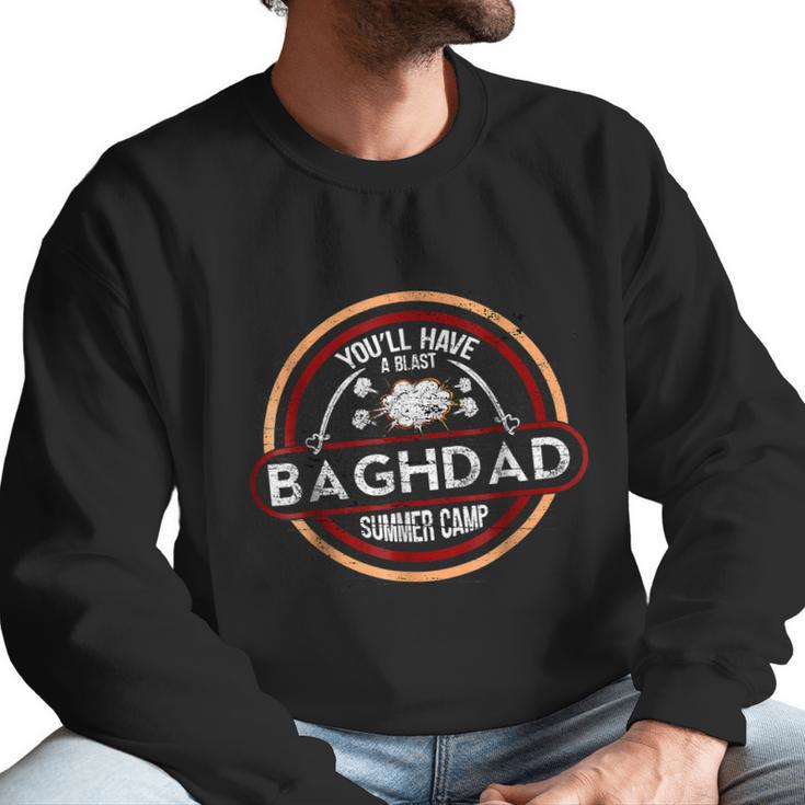 Baghdad Summer Camp  Iraq War Veteran Military T-Shirt Men Sweatshirt