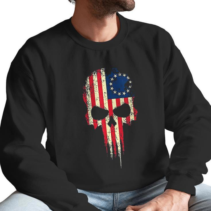 Betsy Ross Flag American Usa Patriotic Proud Democrat Gift Men Sweatshirt