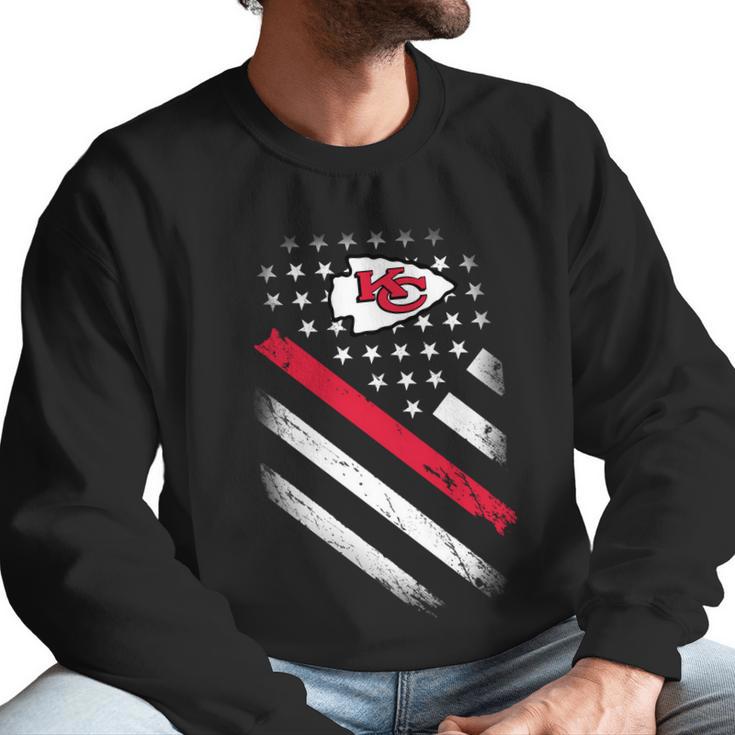 Chiefs  American Flag Men Sweatshirt