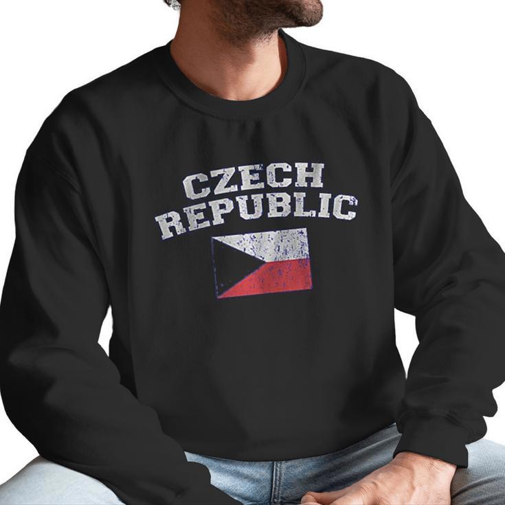 Czech Republic Flag Men Sweatshirt