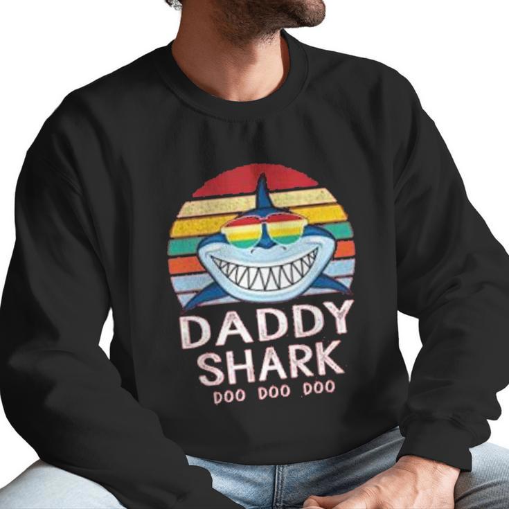 Daddy Shark For Dad Men Sweatshirt