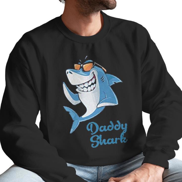 Daddy Shark Gift Fathers Day Men Sweatshirt