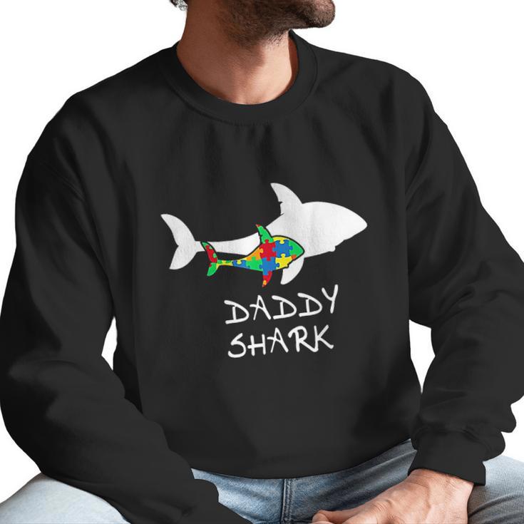 Daddy Shark Puzzle Dad Birthday Gifts Men Sweatshirt