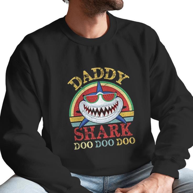 Daddy Shark Vintage Design Men Sweatshirt