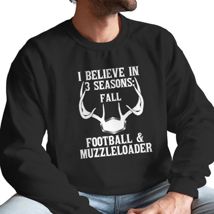 Fall Football Muzzleloader Deer Hunting Season Rifle Dad Men Sweatshirt