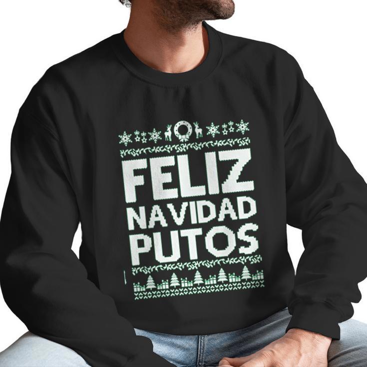 Feliz Navidad Putos Green Men Sweatshirt