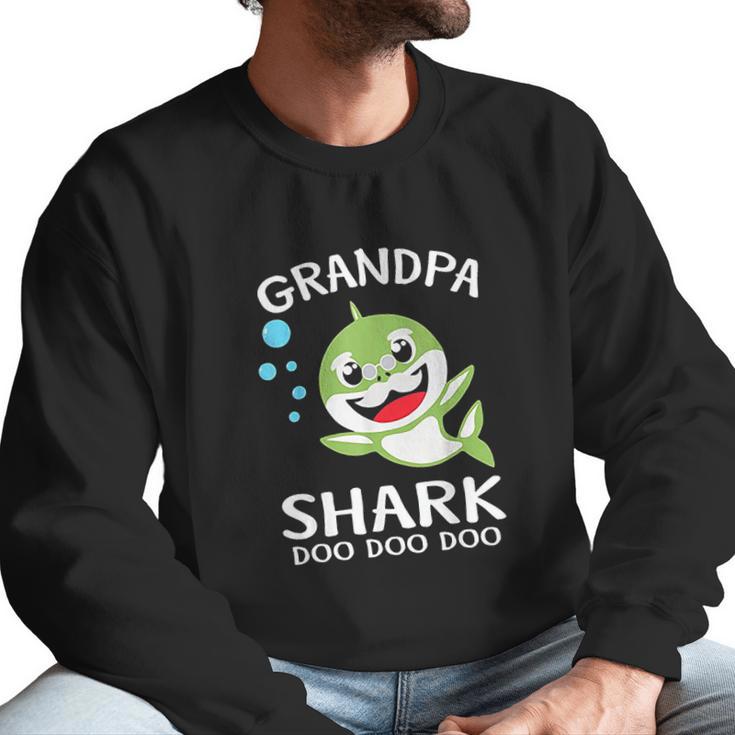 Grandpa Shark Funny Fathers Day Men Sweatshirt