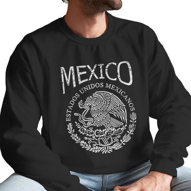 Hecho En Mexico Mexican Flag Coat Of Arms Escudo Mexicano For Men Men Sweatshirt