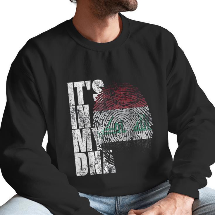 Its In My Dna Iraqi Islamic Persian Gifts Iraq Flag Men Sweatshirt